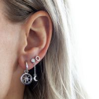JWLS4U | Earstuds Circle Silver 2